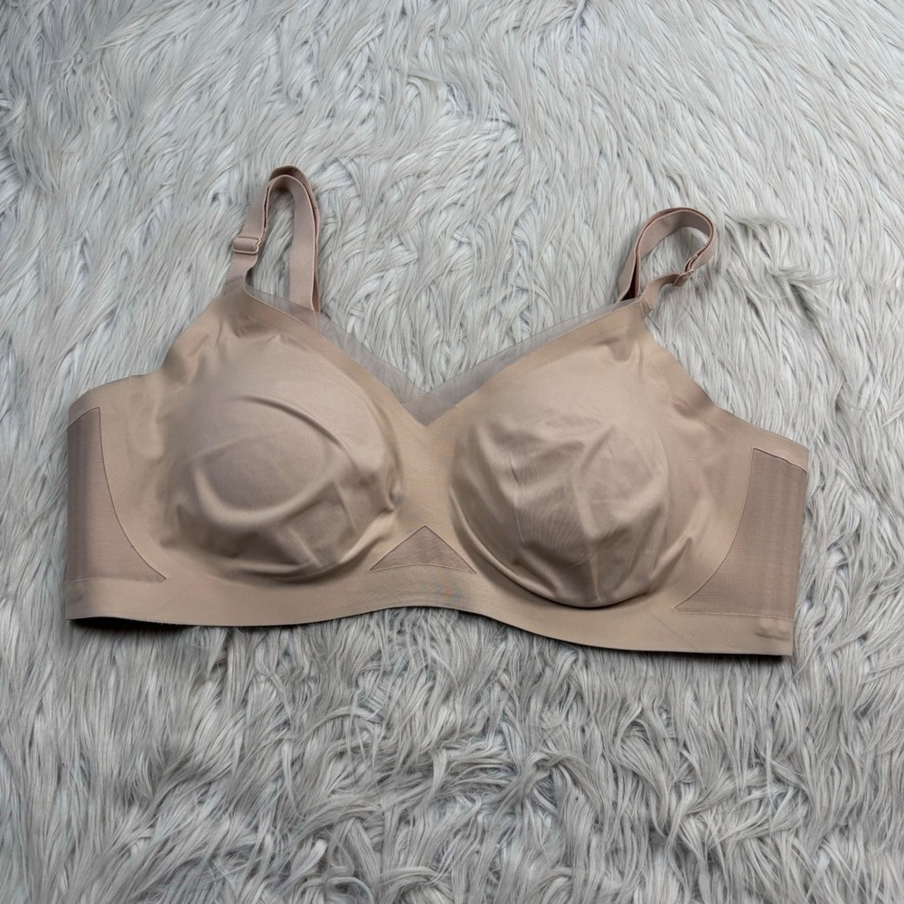 Honeylove Women's 1X Beige Tan Crossover Bra LWBR0302